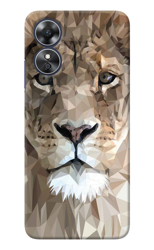 Lion Art Oppo A17 Back Cover