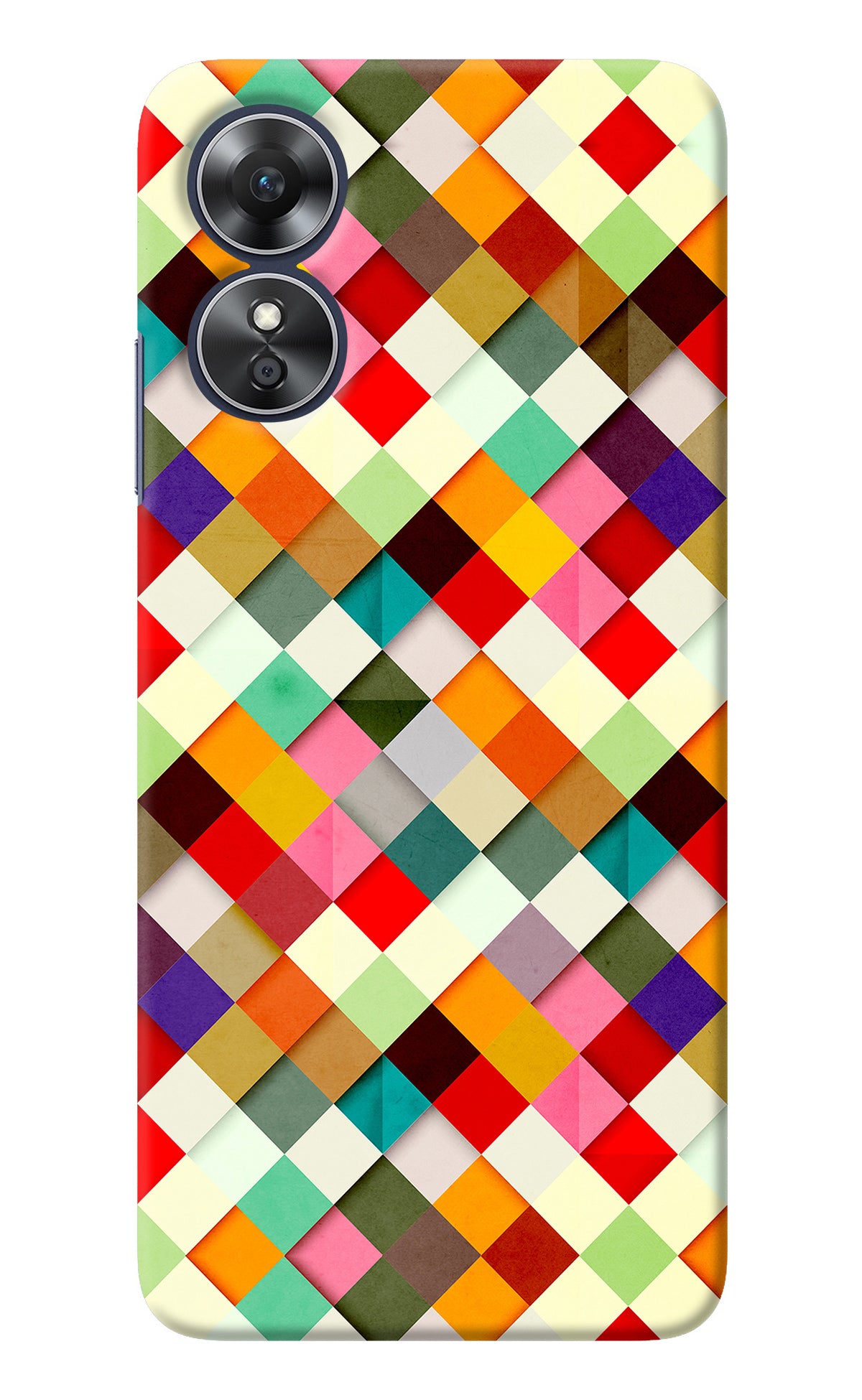 Geometric Abstract Colorful Oppo A17 Back Cover