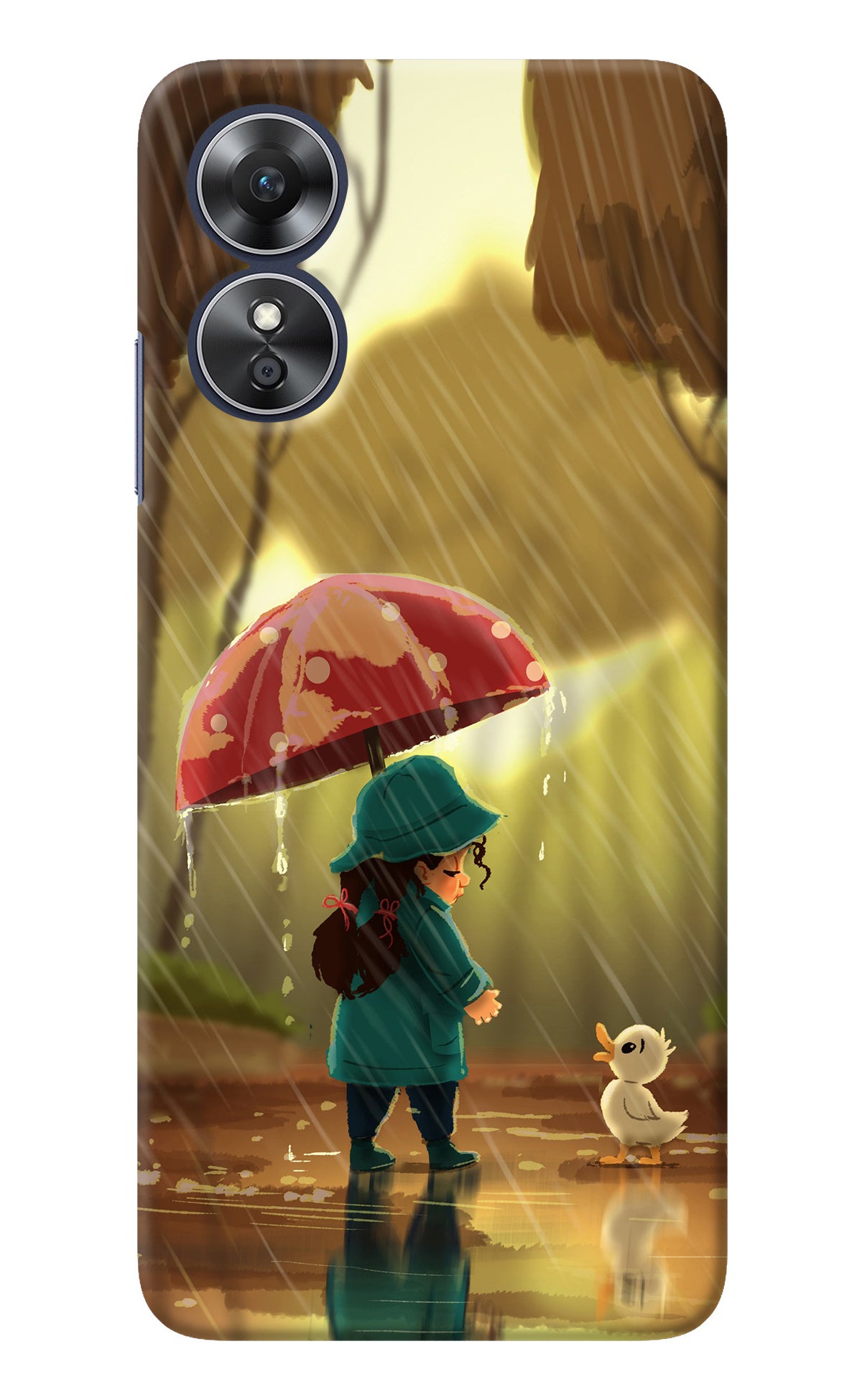 Rainy Day Oppo A17 Back Cover