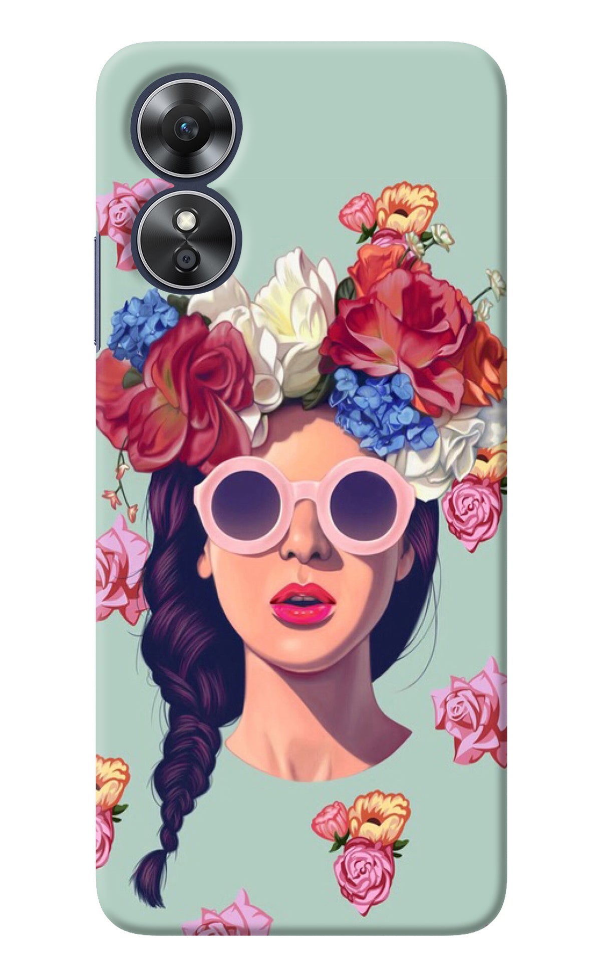 Pretty Girl Oppo A17 Back Cover