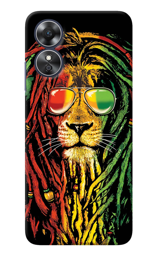 Rasta Lion Oppo A17 Back Cover