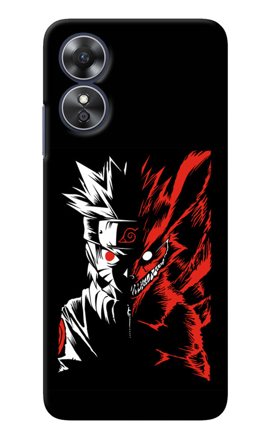 Naruto Two Face Oppo A17 Back Cover