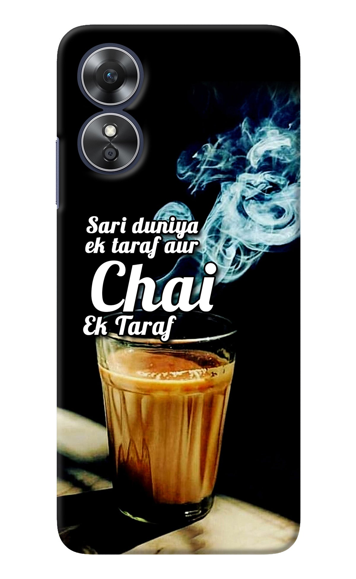 Chai Ek Taraf Quote Oppo A17 Back Cover