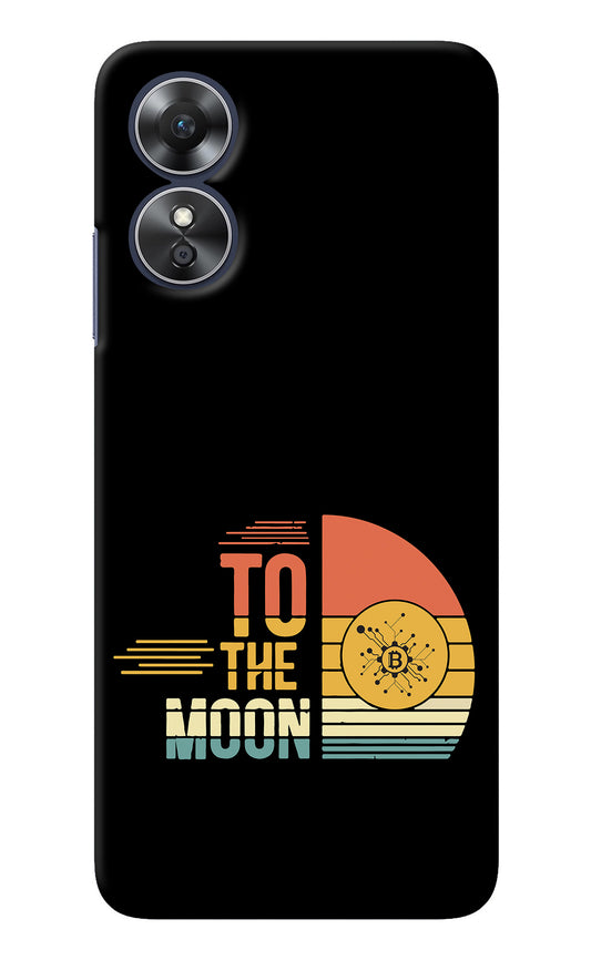 To the Moon Oppo A17 Back Cover