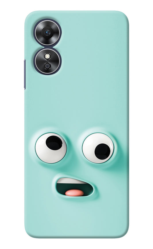 Funny Cartoon Oppo A17 Back Cover
