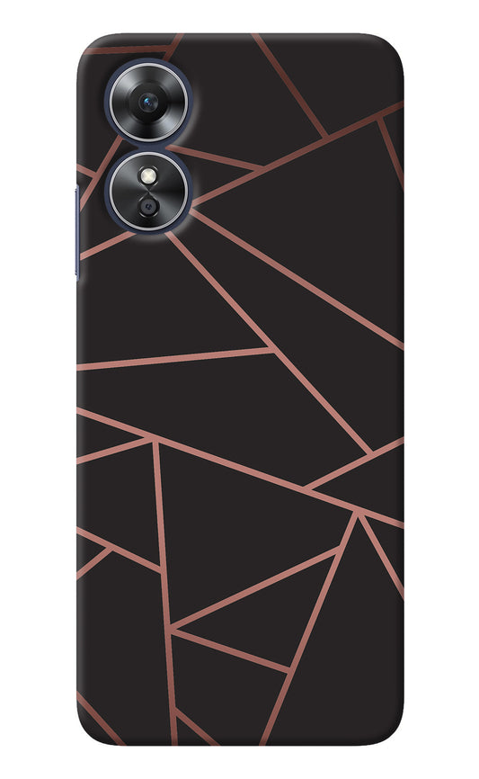 Geometric Pattern Oppo A17 Back Cover