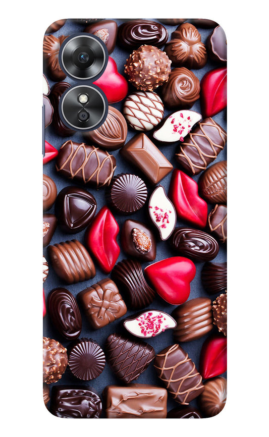 Chocolates Oppo A17 Back Cover