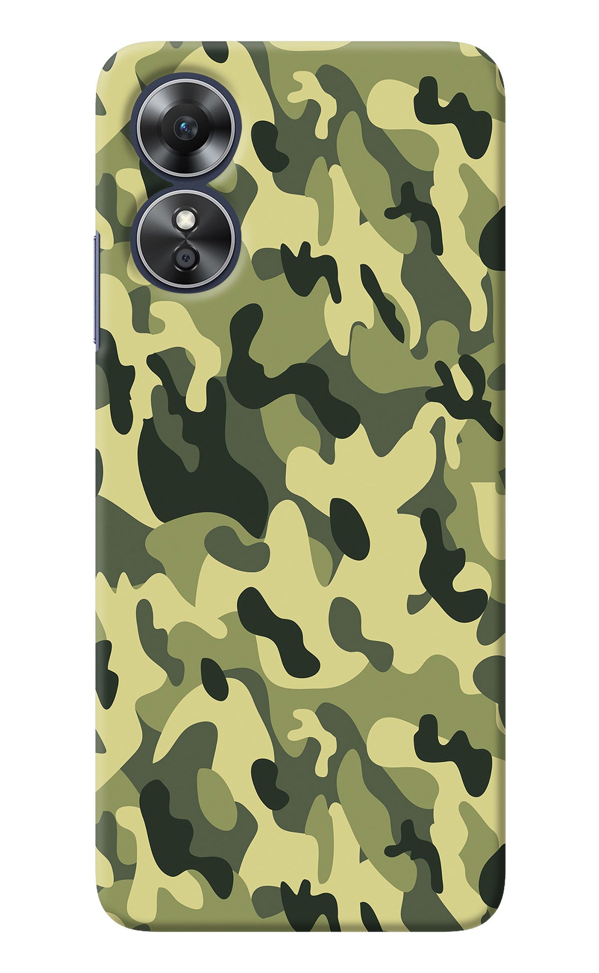 Camouflage Oppo A17 Back Cover