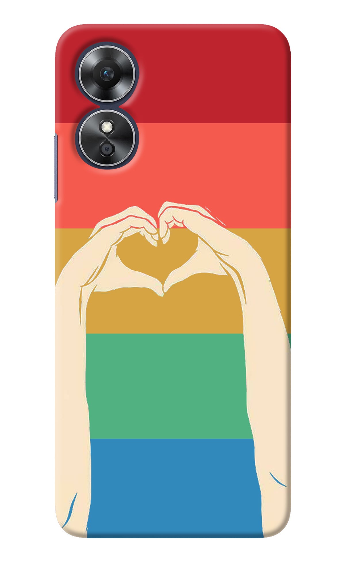 Vintage Love Oppo A17 Back Cover