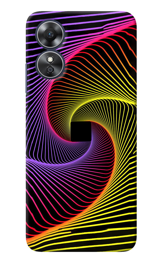 Colorful Strings Oppo A17 Back Cover