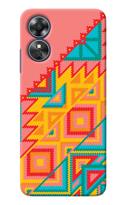 Aztec Tribal Oppo A17 Back Cover