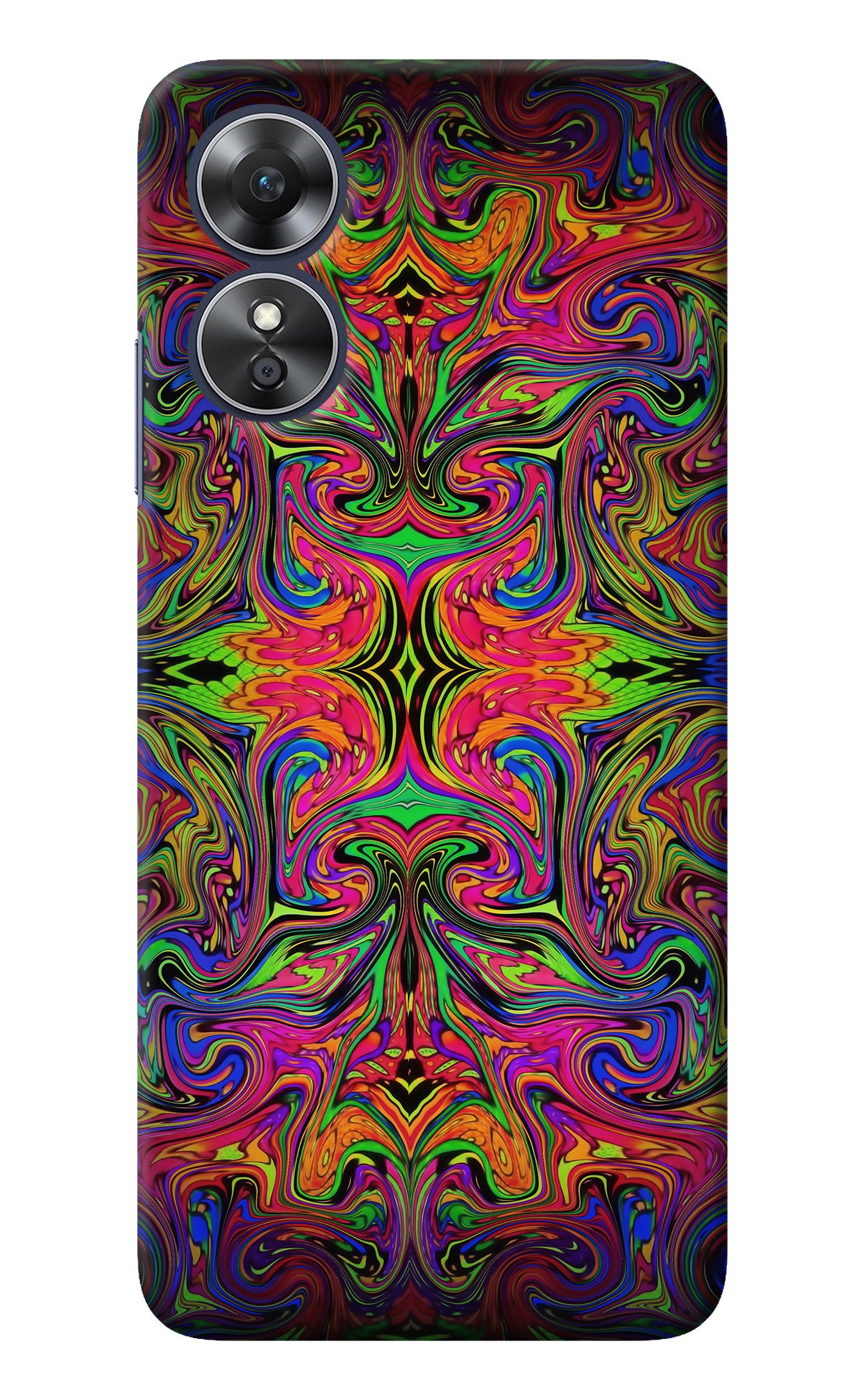 Psychedelic Art Oppo A17 Back Cover