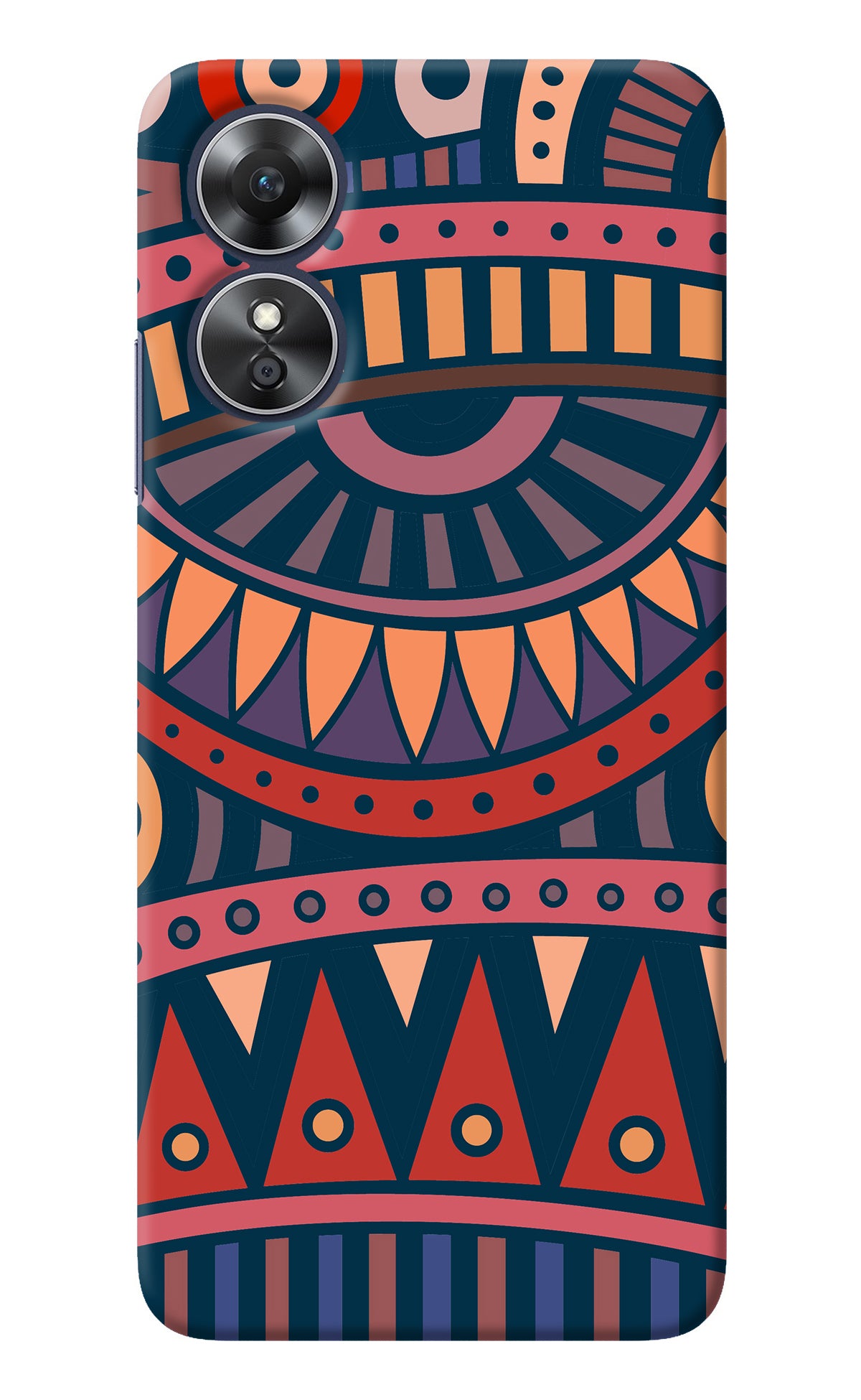 African Culture Design Oppo A17 Back Cover