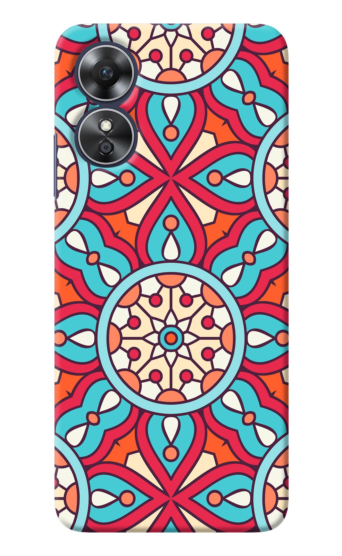 Mandala Geometric Oppo A17 Back Cover