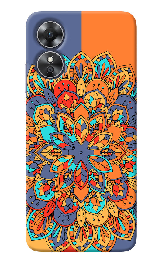 Color Mandala Oppo A17 Back Cover