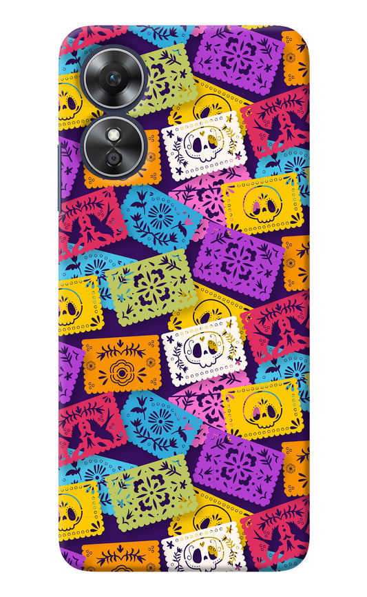 Mexican Pattern Oppo A17 Back Cover