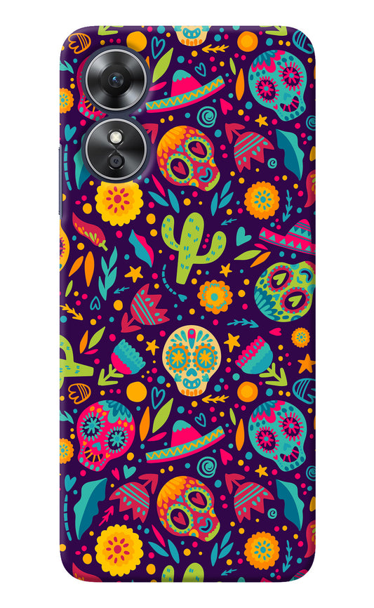 Mexican Design Oppo A17 Back Cover