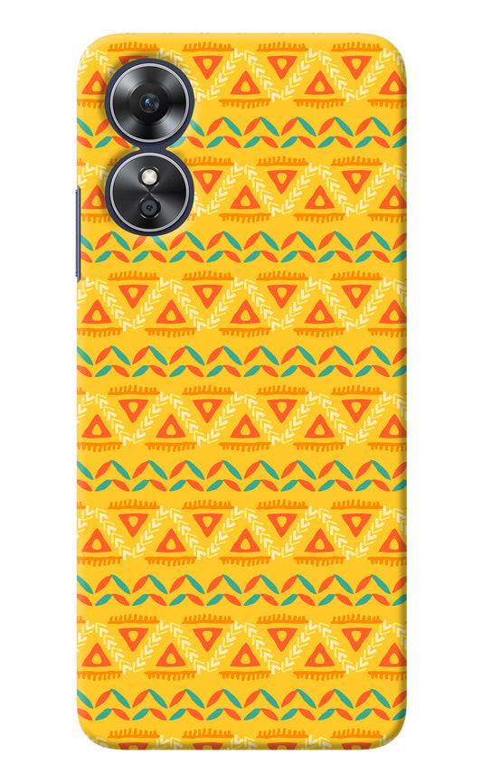 Tribal Pattern Oppo A17 Back Cover