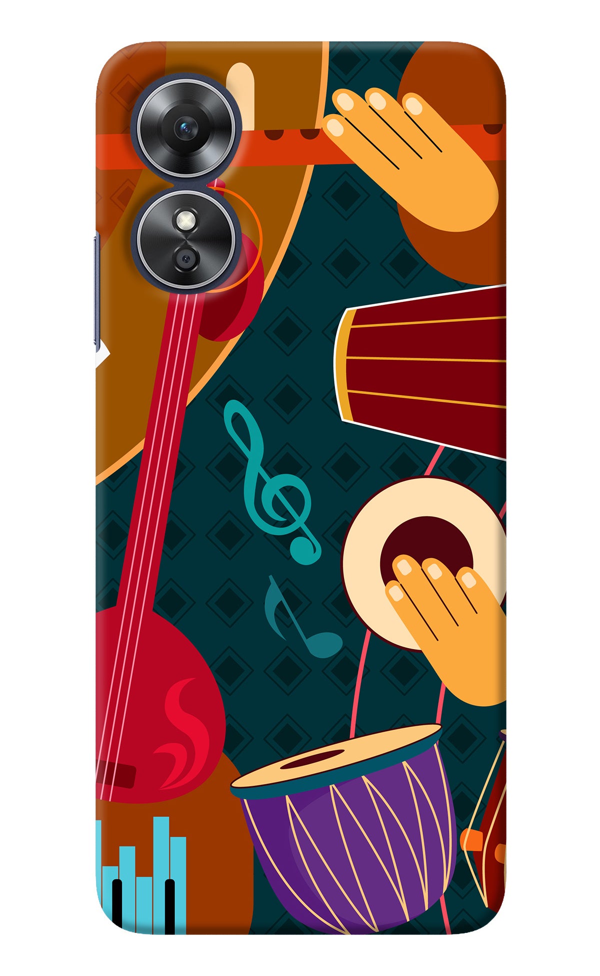 Music Instrument Oppo A17 Back Cover