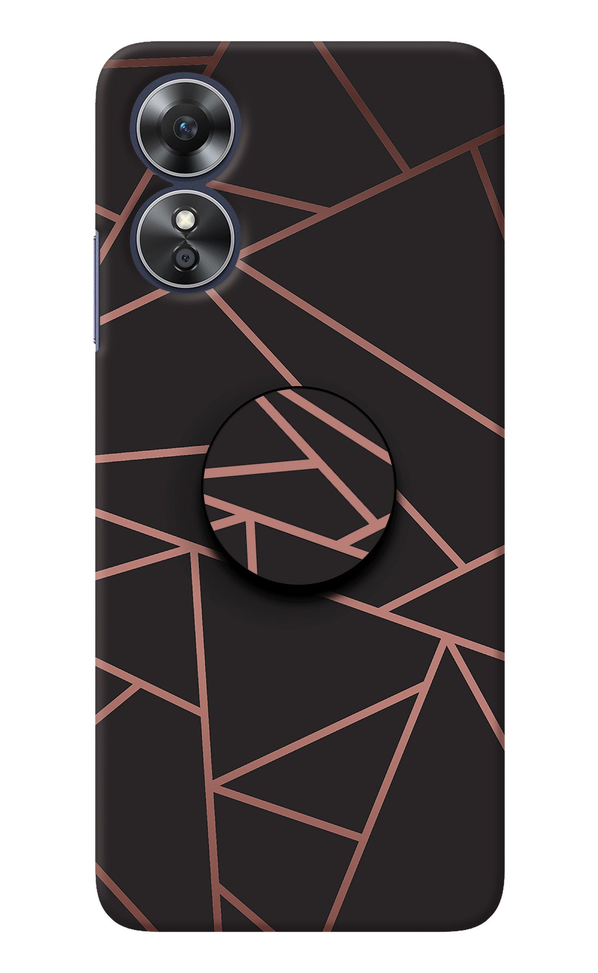 Geometric Pattern Oppo A17 Pop Case