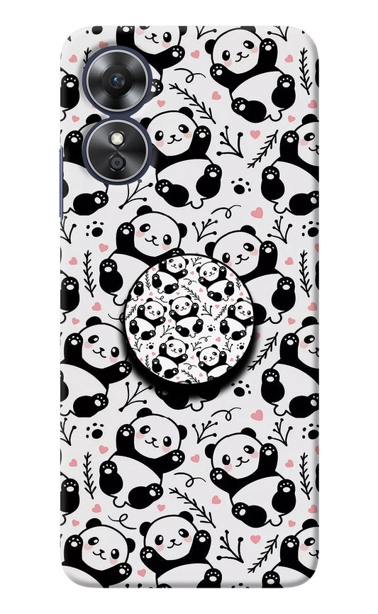 Cute Panda Oppo A17 Pop Case