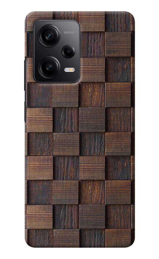 Wooden Cube Design Poco X5 5G Back Cover