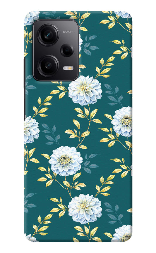 Flowers Poco X5 5G Back Cover