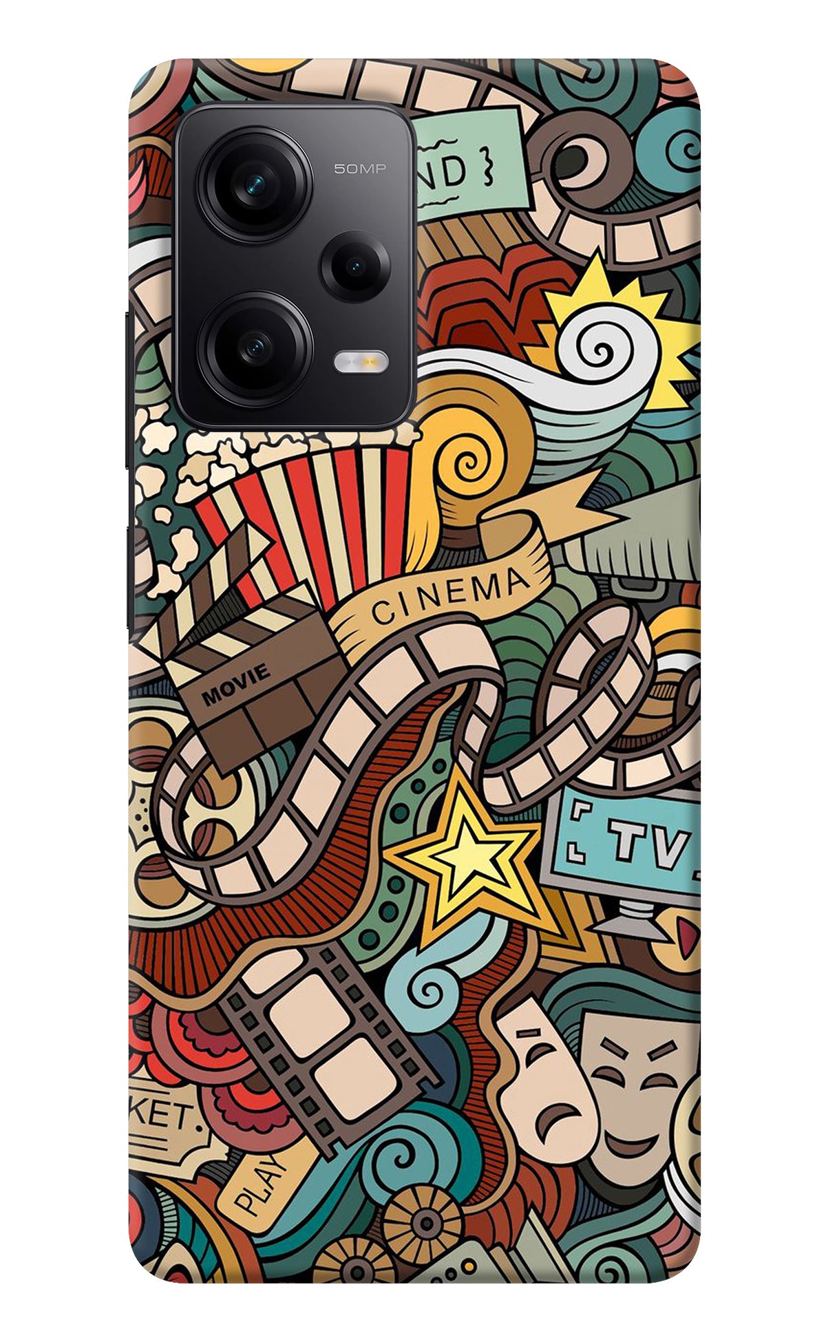 Cinema Abstract Poco X5 5G Back Cover