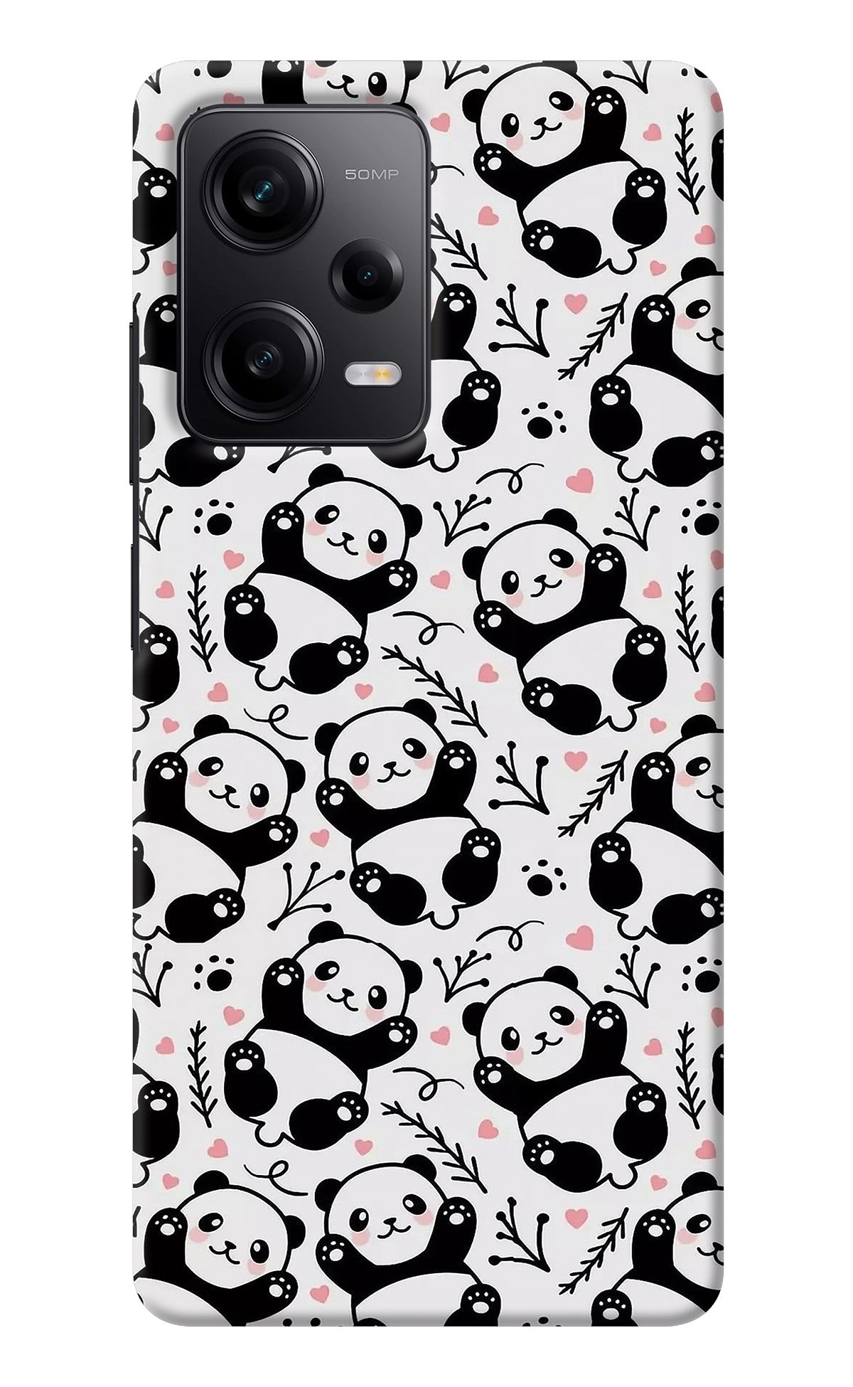 Cute Panda Poco X5 5G Back Cover