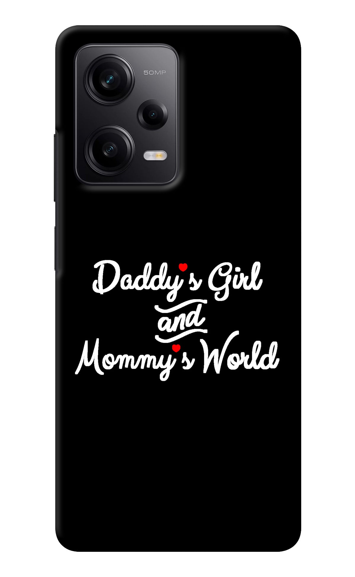 Daddy's Girl and Mommy's World Poco X5 5G Back Cover