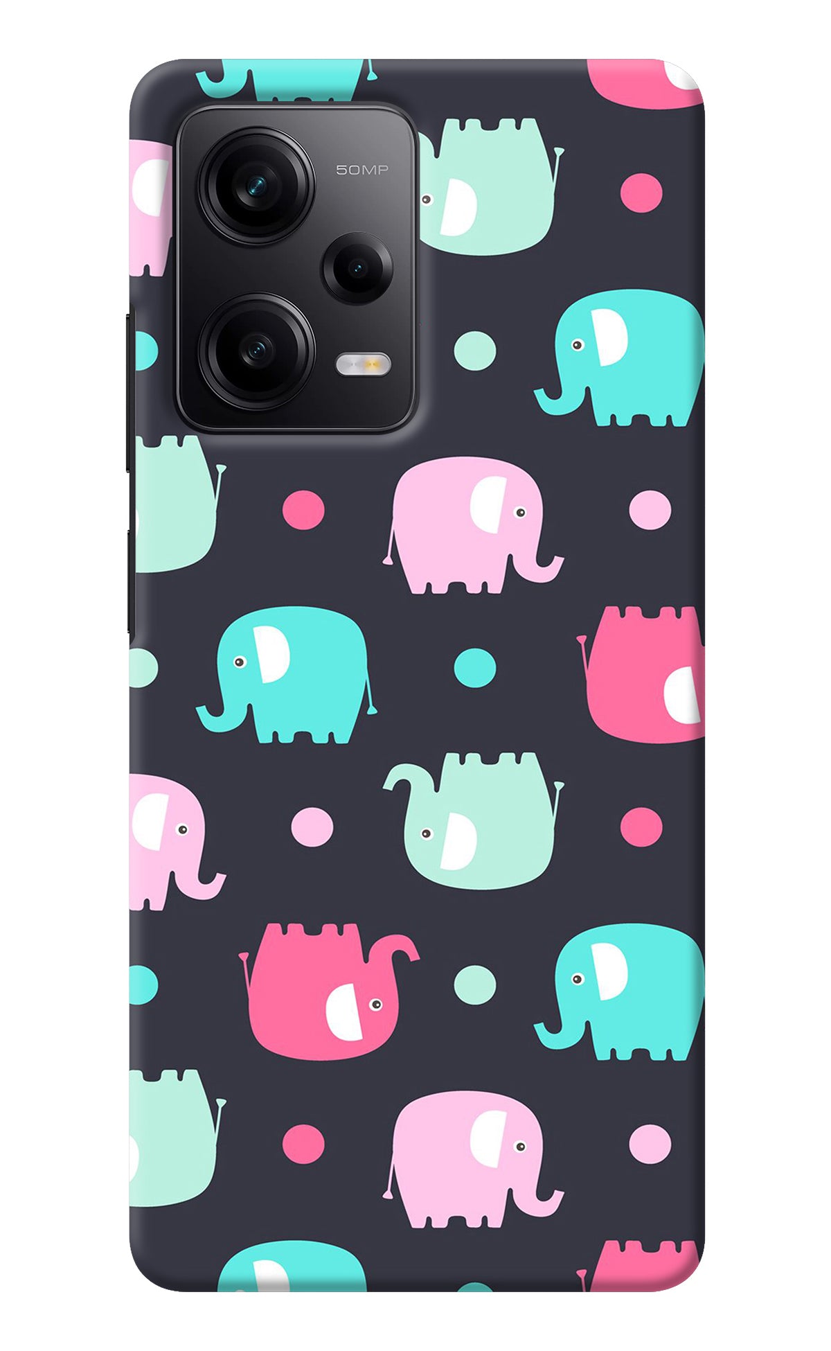 Elephants Poco X5 5G Back Cover