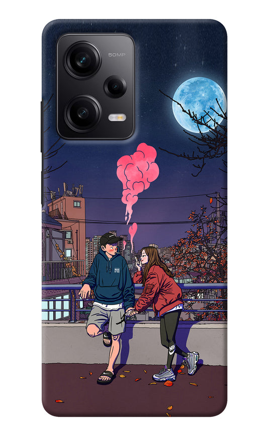 Chilling Couple Poco X5 5G Back Cover
