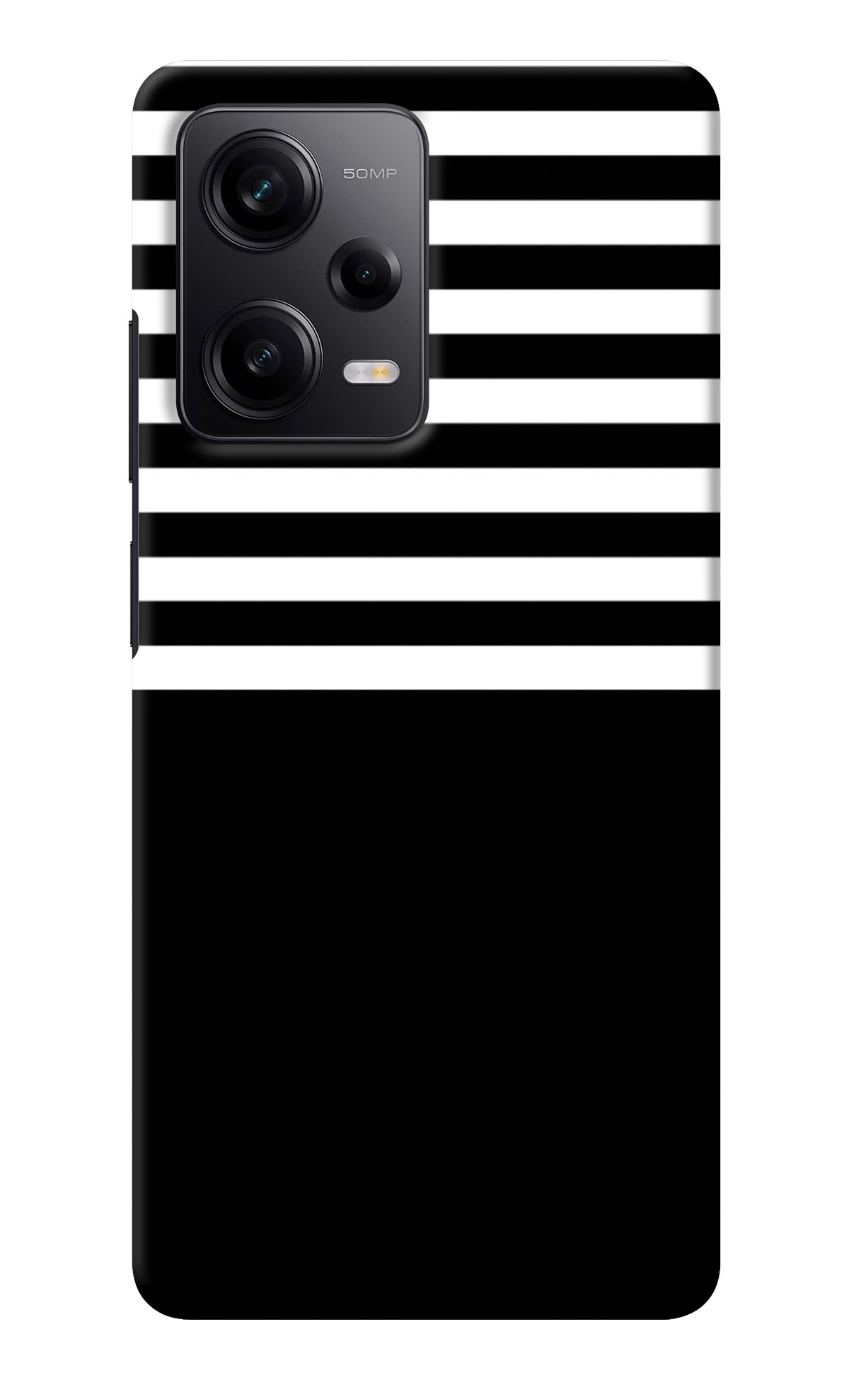 Black and White Print Poco X5 5G Back Cover