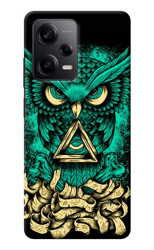 Green Owl Poco X5 5G Back Cover