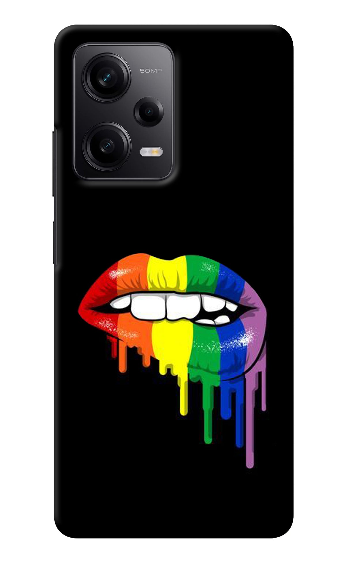 Lips Biting Poco X5 5G Back Cover