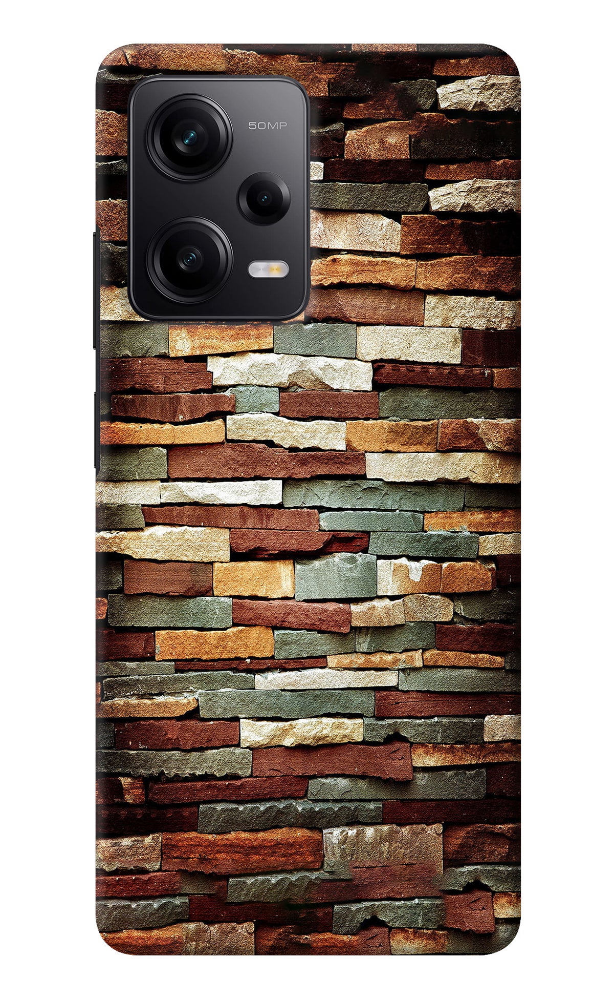 Bricks Pattern Poco X5 5G Back Cover