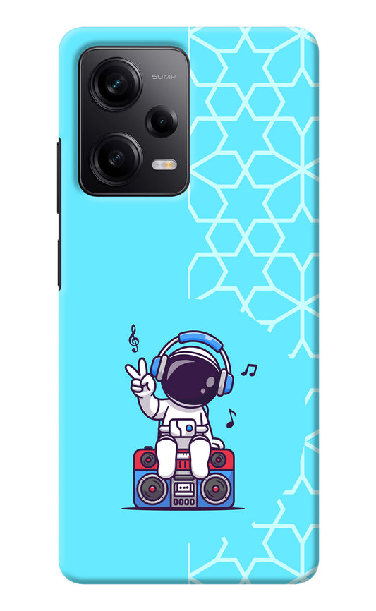 Cute Astronaut Chilling Poco X5 5G Back Cover