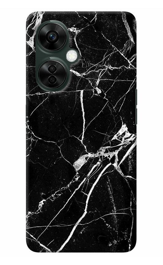 Black Marble Pattern OnePlus Nord CE 3 Lite 5G Back Cover