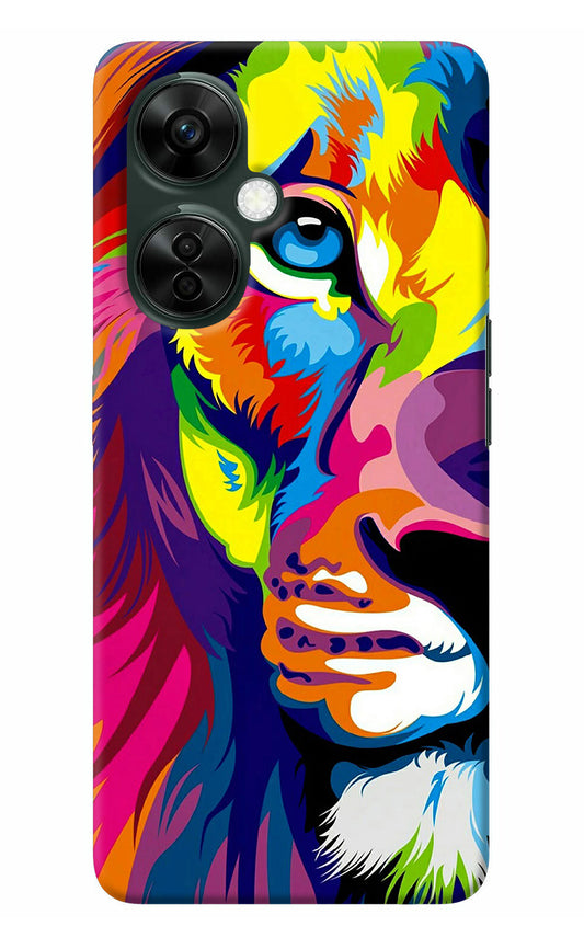 Lion Half Face OnePlus Nord CE 3 Lite 5G Back Cover