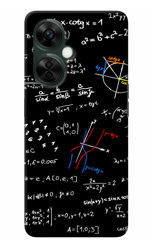 Mathematics Formula OnePlus Nord CE 3 Lite 5G Back Cover