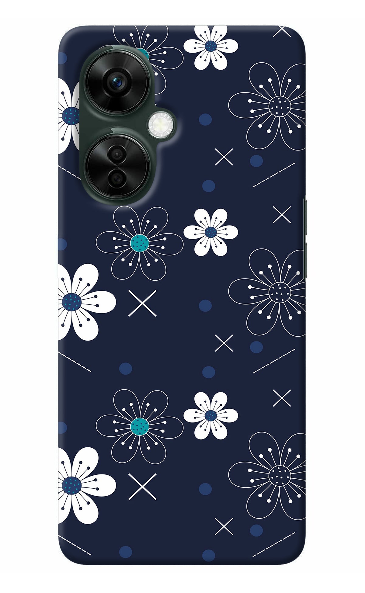 Flowers OnePlus Nord CE 3 Lite 5G Back Cover