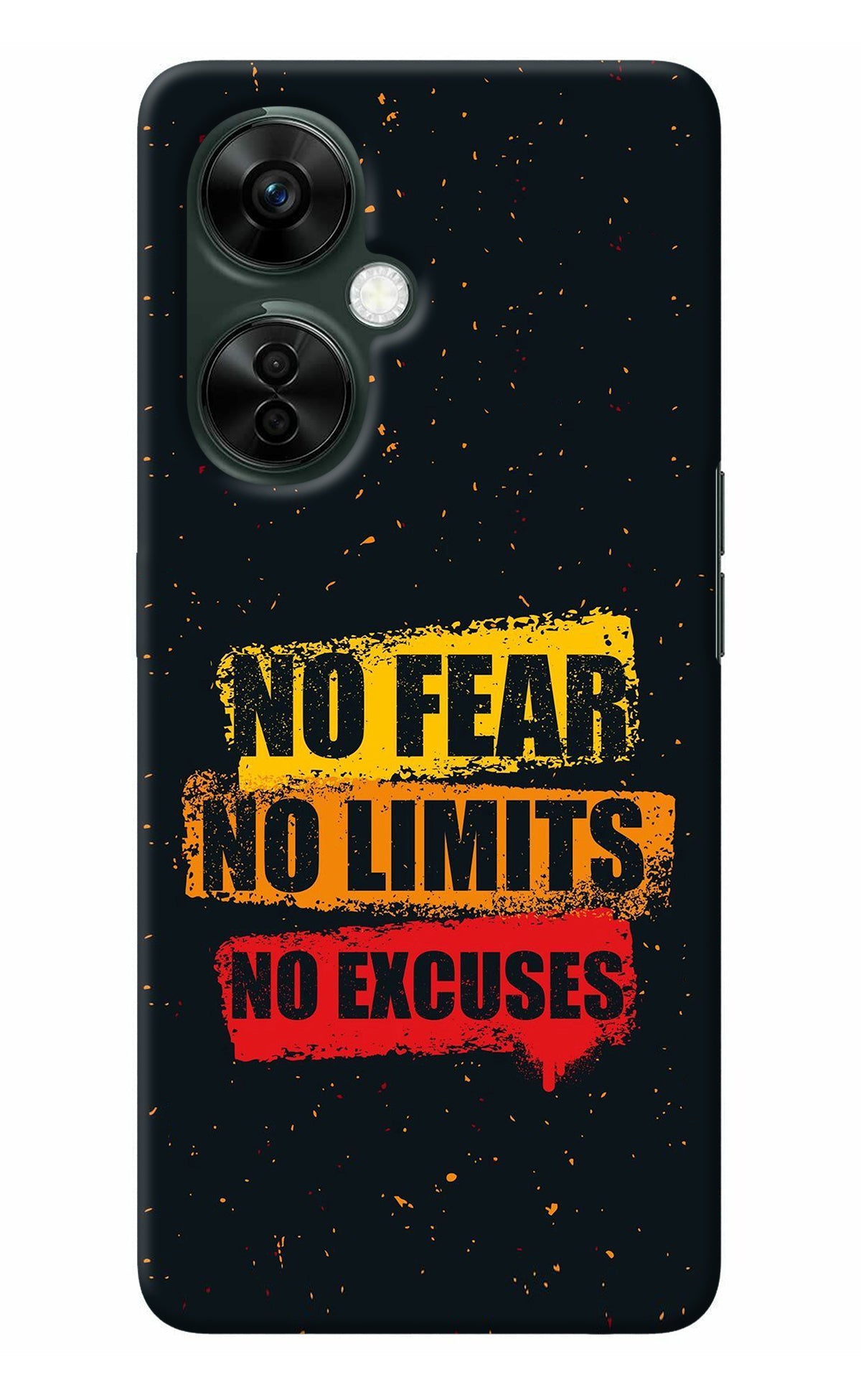 No Fear No Limits No Excuse OnePlus Nord CE 3 Lite 5G Back Cover