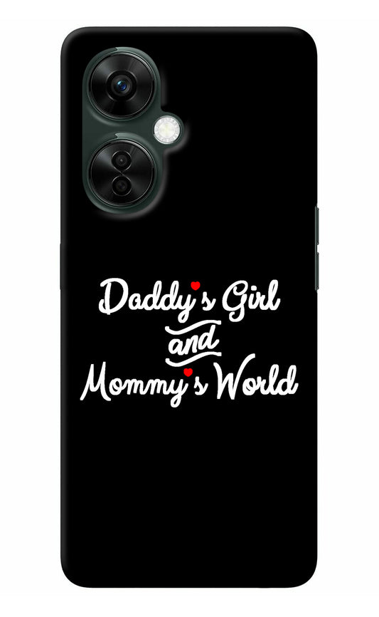 Daddy's Girl and Mommy's World OnePlus Nord CE 3 Lite 5G Back Cover