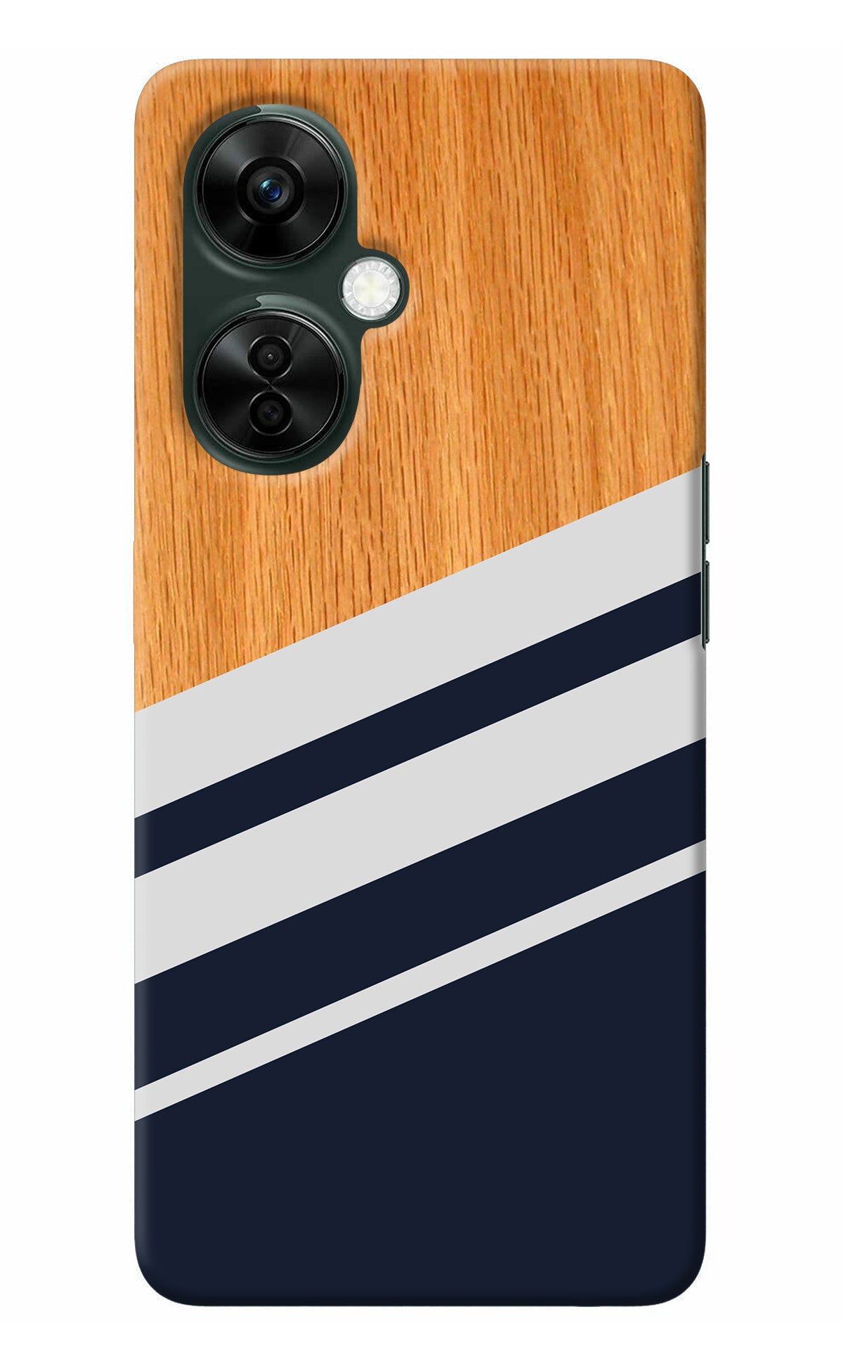 Blue and white wooden OnePlus Nord CE 3 Lite 5G Back Cover