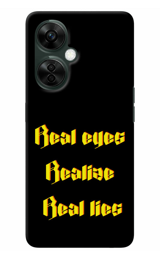 Real Eyes Realize Real Lies OnePlus Nord CE 3 Lite 5G Back Cover