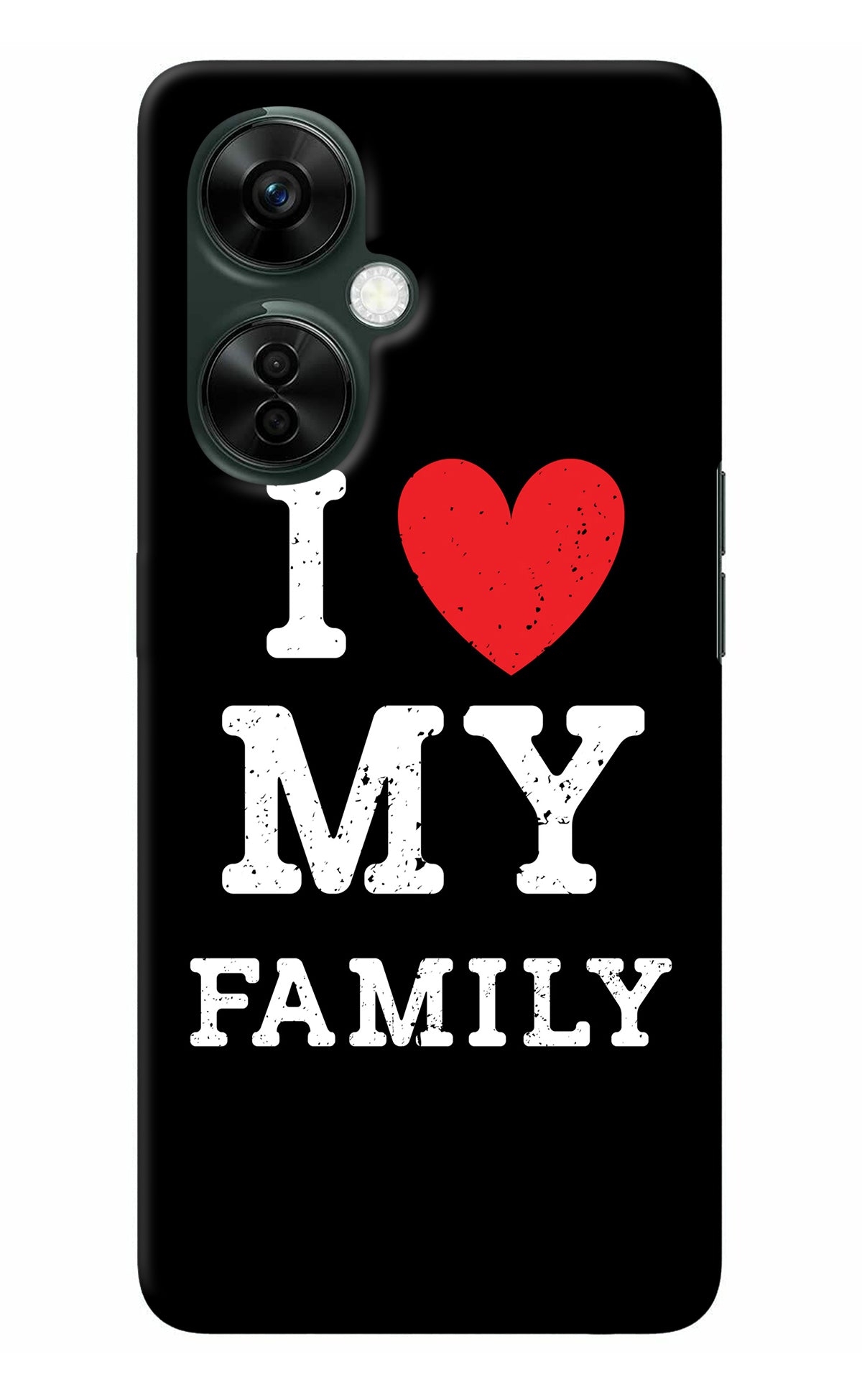 I Love My Family OnePlus Nord CE 3 Lite 5G Back Cover