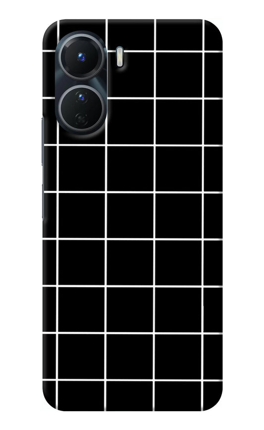 White Grid Vivo Y56 5G Back Cover