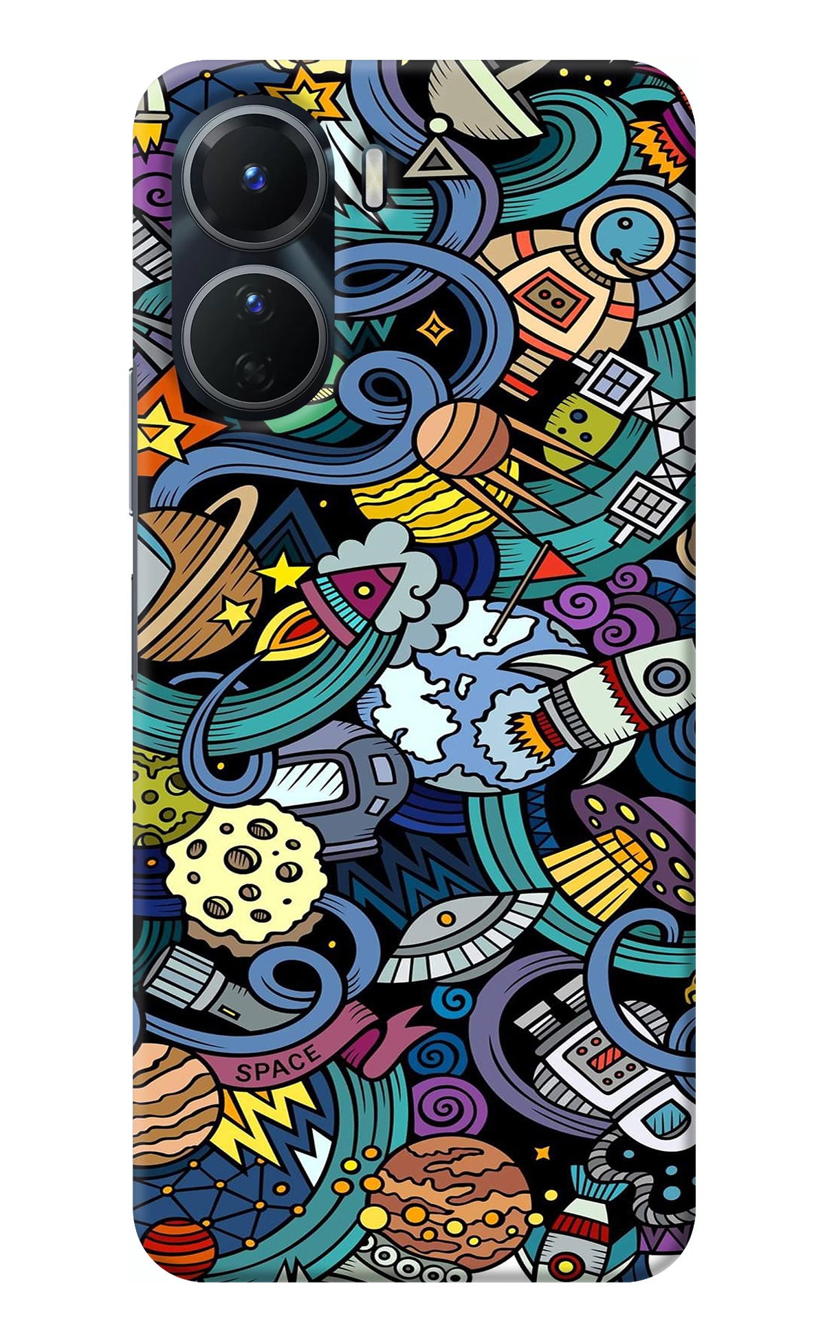 Space Abstract Vivo Y56 5G Back Cover