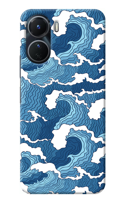 Blue Waves Vivo Y56 5G Back Cover