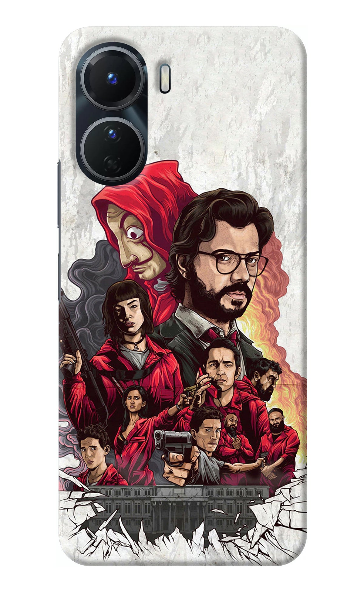 Money Heist Artwork Vivo Y56 5G Back Cover